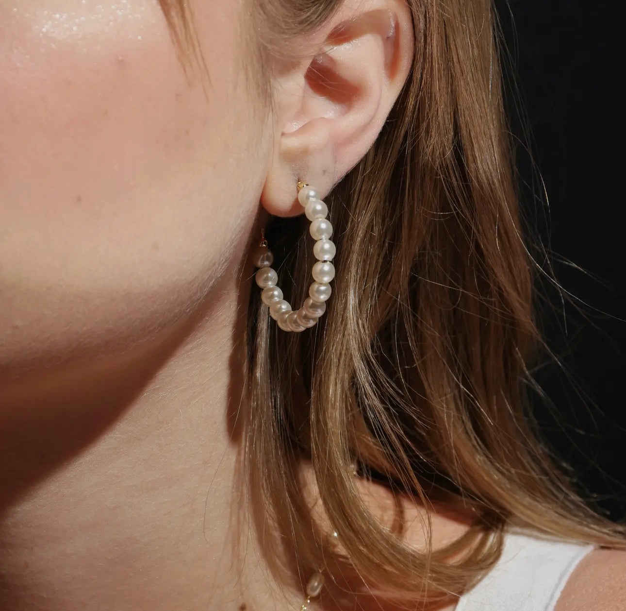 BEADED PEARL EARRINGS