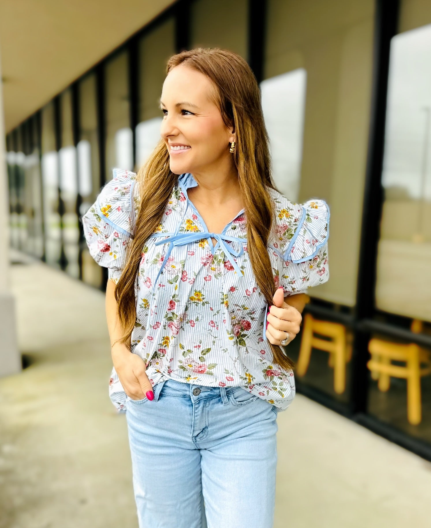 FANTASTIC FLORALS TOP 5574