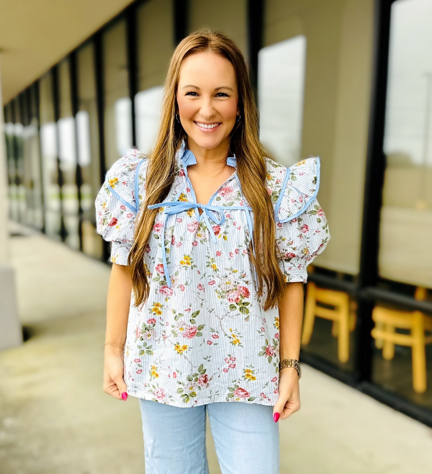 FANTASTIC FLORALS TOP 5574