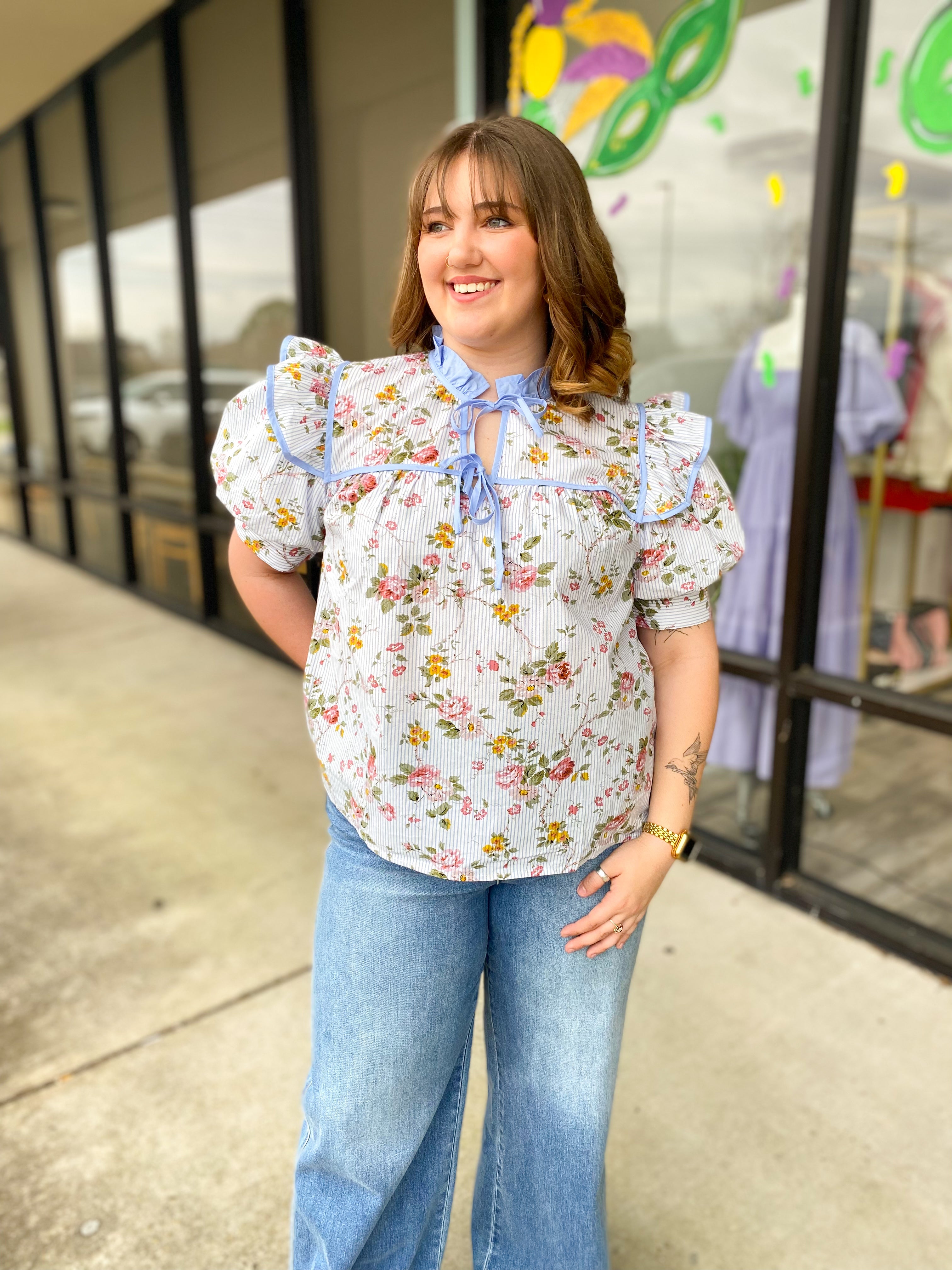 FANTASTIC FLORALS TOP 5574